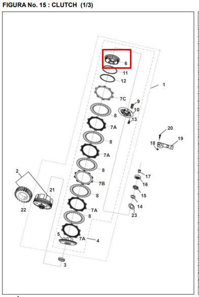 Corona int. clutch pulsar tec original BAJAJ