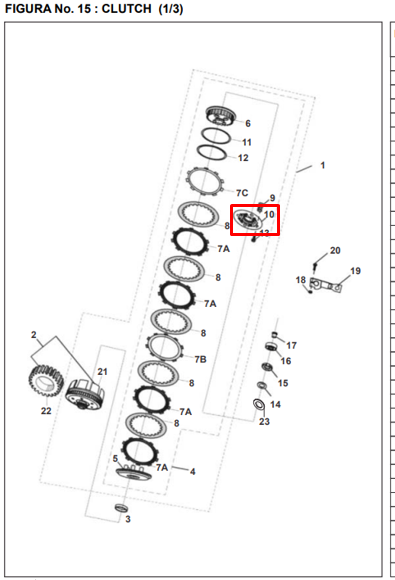 Soporte balinera de clutch pulsar ii 180 BAJAJ original