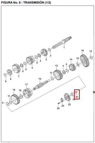 Oring piñon de salida pulsar ug 180/bajaj 220 original