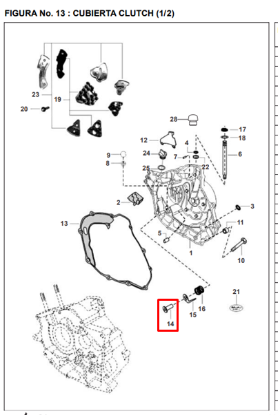 Tapon de aceite pulsar 220s/ss/f BAJAJ original