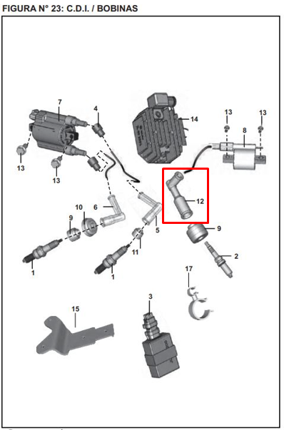 Capuchon Bujia Rh Ns 200 Original Bajaj