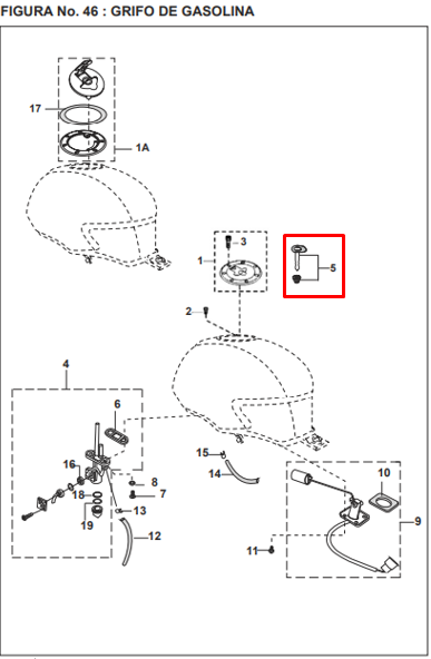 Seguro tapa gas pulsar 180ug/original 220 BAJAJ