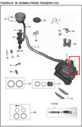 Caliper Trasero Pulsar 220S Bajaj Original