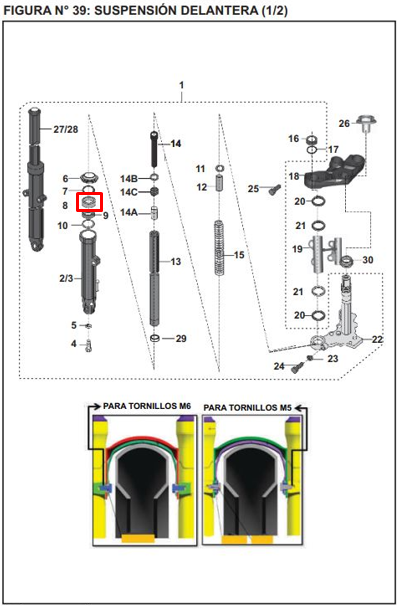 Retenedor (37-49-10) pulsar ug 180/bajaj 220 original