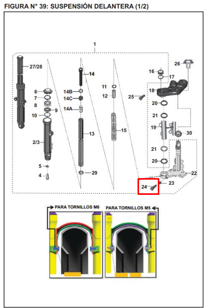 Tornillo 08xpulsar 35 ns 200 BAJAJ original