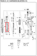 Botella Delantera Derecha Pulsar 220/Ug 180 Bajaj Original