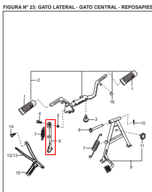 Gato lateral boxer ct 100 - platino 100 - wind BAJAJ 125 original