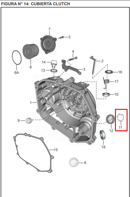 Pin visor de aceite boxer bm 100 - pulsar BAJAJ original