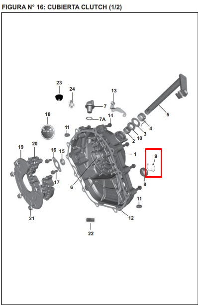 Pin visor de aceite boxer bm 100 - pulsar BAJAJ original