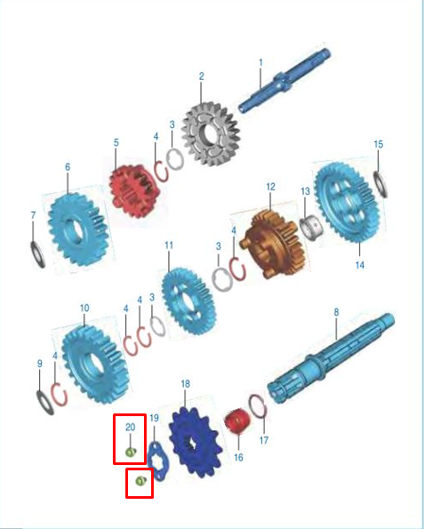 Tornillo hallen 05xdiscover 10 125/bajaj 135 original