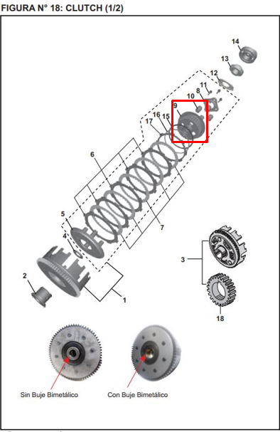 Corona int clutch ns 200 original BAJAJ