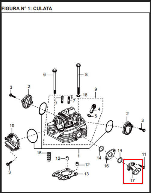 Soporte de carburador boxer ct 100 BAJAJ original