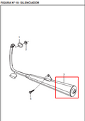 Mofle Boxer Tec 100/K-Tec-Ug Bajaj Original