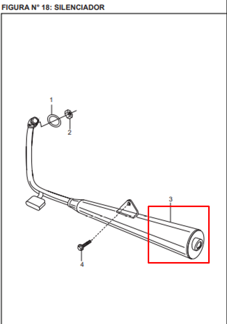 Mofle Boxer Tec 100/K-Tec-Ug Bajaj Original