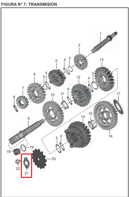 Arandela delantera piñon de salida boxer 100 k-tec BAJAJ original