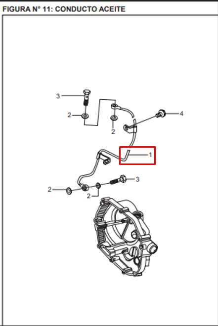 Manguera oil boxertec/platino original 100 BAJAJ