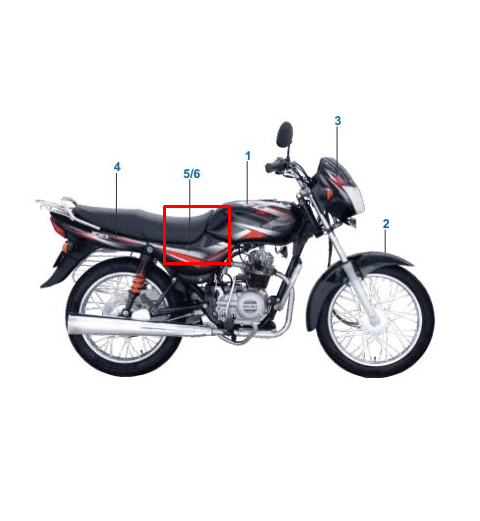 Tapa izquierda boxer ct 100 s1d BAJAJ original