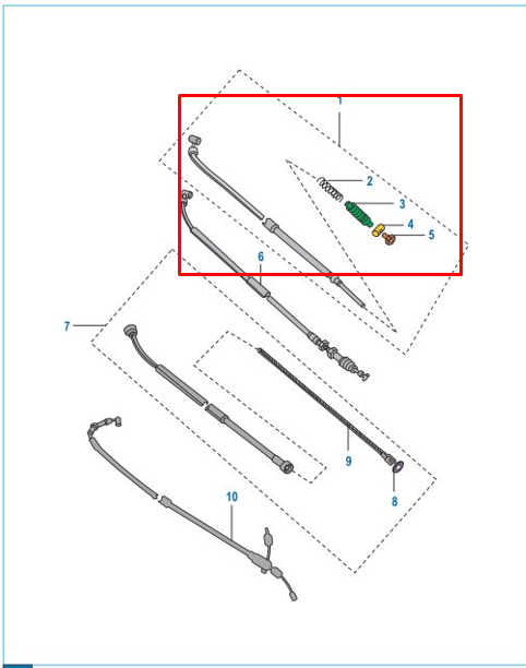Cable freno boxer titannium 100 BAJAJ original