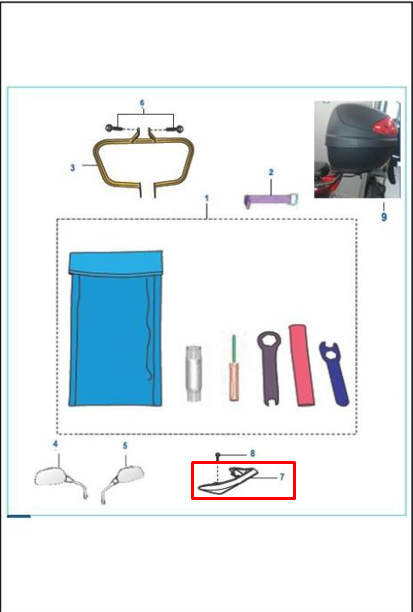 Agarradera boxer ct 100/s1d BAJAJ original (pasajero )