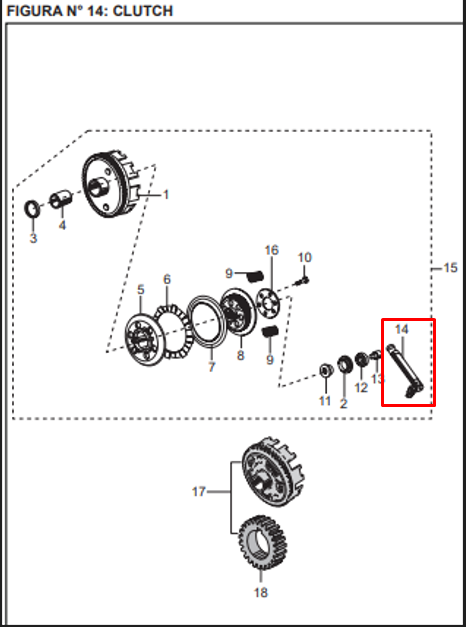 Leva de clutch boxer tec 100 BAJAJ original