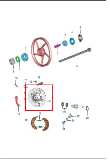 Portabandas delantero boxer tec 100 - platino BAJAJ 100 original