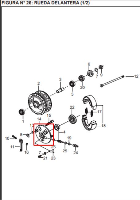 Portabandas delantero boxer tec 100 - platino BAJAJ 100 original