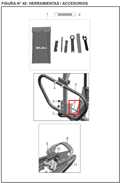 Tornillo de motor a 08xdiscover 075 st 125 BAJAJ original