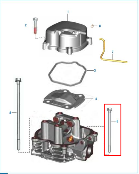 Tornillo de culata discover 100 - boxer bm 100 es/ks BAJAJ original