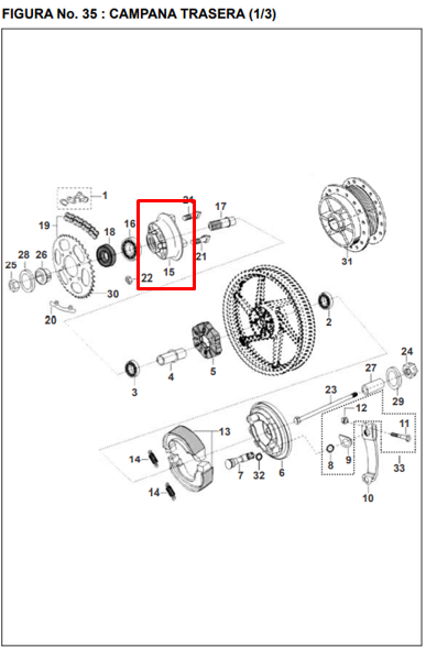 Porta sprocket huecos 4 pulsar - discover BAJAJ original