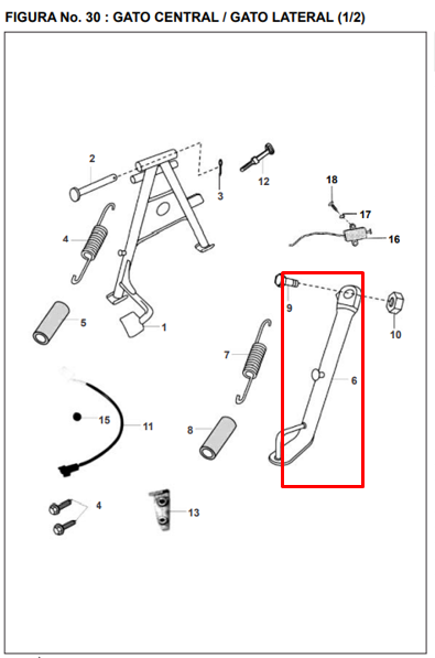 Gato lateral pulsar 180ug/bajaj 200 original