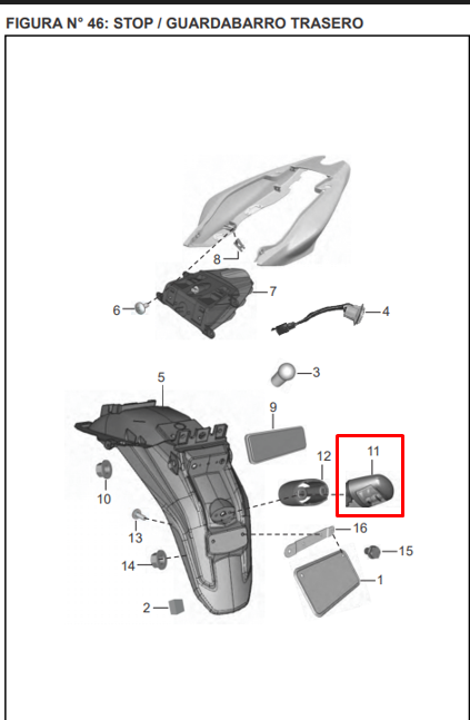 Luz placa pul135/disc125st original BAJAJ
