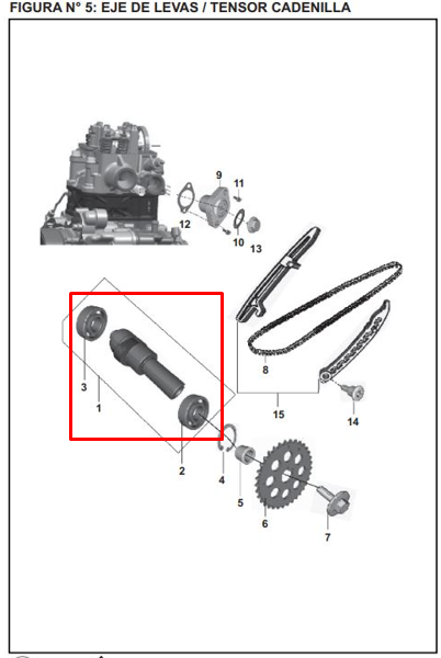 Arbol de levas pulsar ns 200 BAJAJ original