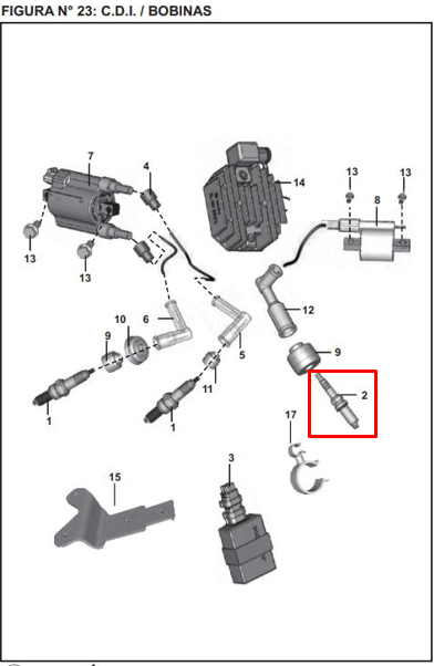 Bujia central rpulsar 6 ns 200 BAJAJ original