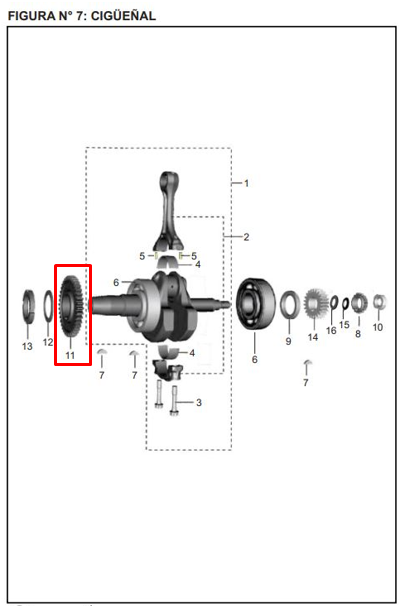 Piñon balanceador pulsar ns 200 BAJAJ original