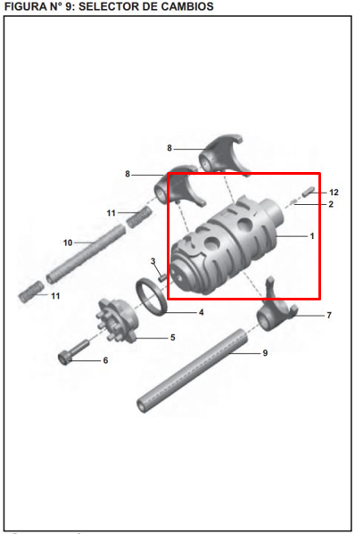 Selector de cambios pulsar ns 200 BAJAJ original