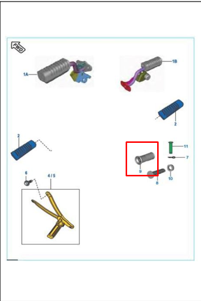 Caucho de posapie trasero wind 125 - boxer 100/bm 150 BAJAJ original