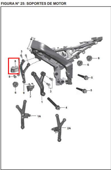 Soporte de radiador pulsar ns 200 BAJAJ original (derecho)