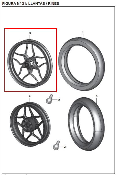 Rin Delantero Pulsar Ns 200 Bajaj Original