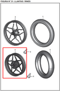 Rin Trasero Pulsar Ns 200 Bajaj Original