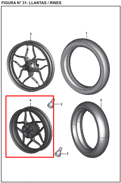 Rin Trasero Pulsar Ns 200 Bajaj Original