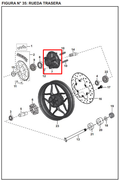 Porta sprocket pulsar ns 200 BAJAJ original