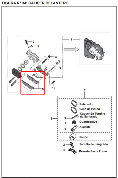 Pastillas de freno pulsar ns 200 BAJAJ original (delanteras)