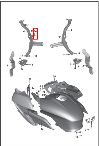 Buje tapa de aleta pulsar ns 200 BAJAJ original