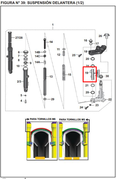 Soporte farola pulsar ns 200 BAJAJ original