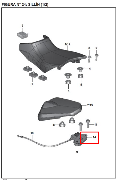 Platino sillin ns original 200 BAJAJ