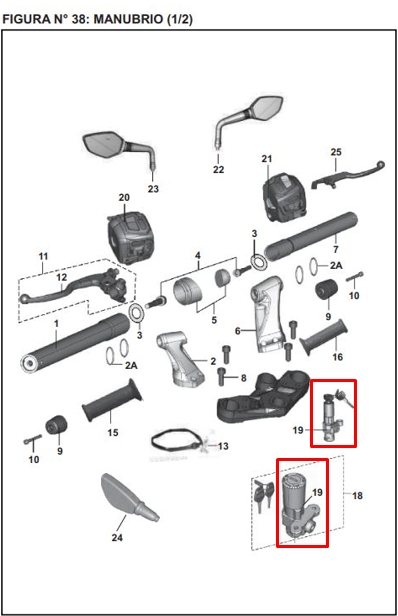 Switch de encendido pulsar ns 200 BAJAJ original