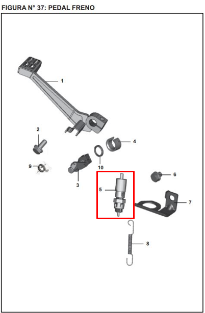 Switch de stop pulsar ns 200/as BAJAJ original