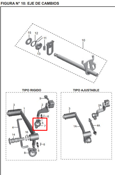Guardapolvo de pedal #pulsar 1 ns 200 BAJAJ original