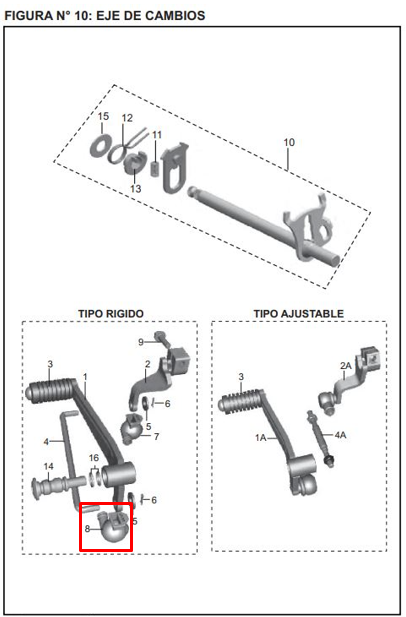 Guardapolvo de pedal #pulsar 2 ns 200 BAJAJ original