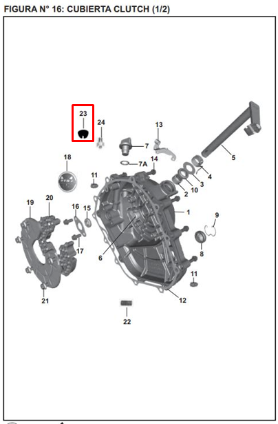 Antivibrante acc. pulsar ns original 200 BAJAJ